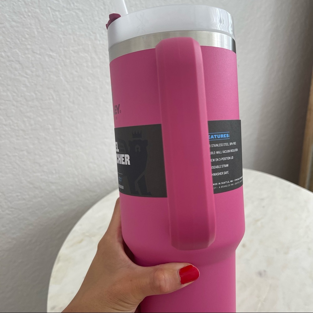 LAST ONE Brand new Stanley Travel quencher 40oz in new release in azalea 💕 - Picture 8 of 9